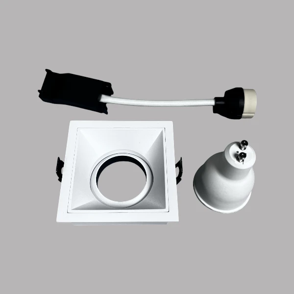 GU10 Recessed Square Light , Energy Efficient Square GU10 Lighting , adjustable GU10 downlight Supplier | Sincerelux
